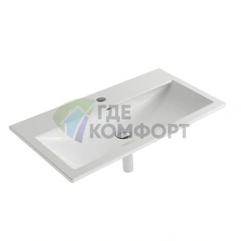 Раковина GLOBO Stockholm подвесная 70x37 см с одним отверстием белая - фото 1