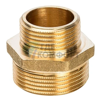 Ниппель STOUT НН переходной 1 1/4 х 3/4 латунный - фото 1