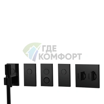 Смеситель для душа FIMA Carlo Frattini SWITCH встраиваемый термостат 4 выхода (F5949NS) - фото 1