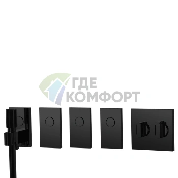 Смеситель для душа с термостатом FIMA Carlo Frattini SWITCH черный матовый (F5948NS) - фото 1