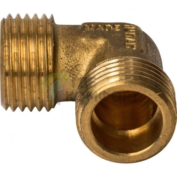 Угольник STOUT наружная резьба латунный НР 1/2 - фото 4