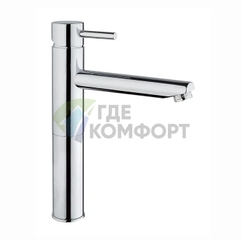 Однорычажный высокий смеситель Nicolazz Olympus с донным клапаном, хром (3782CR) - фото 1