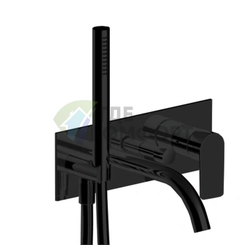 Встраиваемый смеситель для ванны Fantini MYO, наружная часть, матовый черный (61 13 V621B) - фото 1