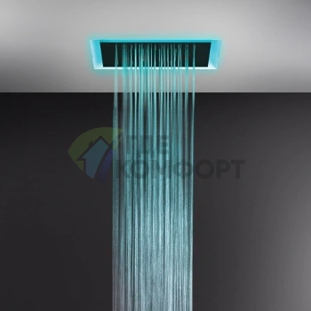 Gessi Afilo Встраиваемая душевая система 50х50 см с тропическим ливнем, водопадом и пультом ДУ (57509#279) - фото 1