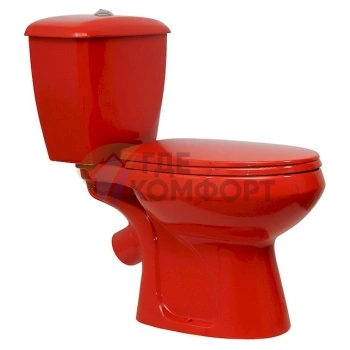 Унитаз-компакт Элисса красный от Оскольской керамики - фото 1