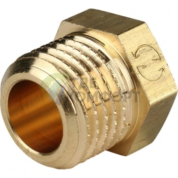 Заглушка STOUT НР 1/4 наружная резьба латунная - фото 2