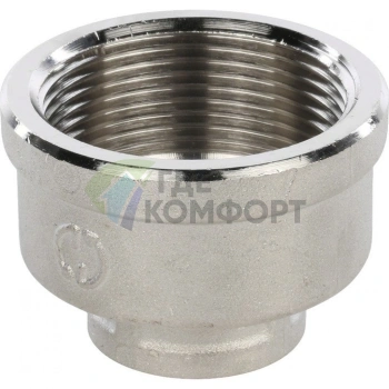 Муфта STOUT ВВ 1 1/2 x 1/2 никелированная - фото 3