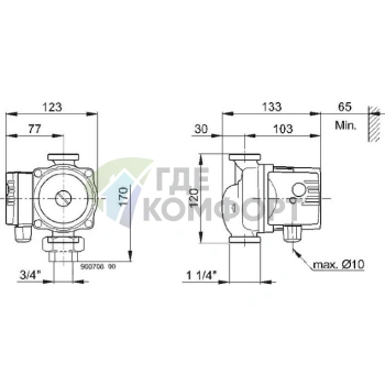 Циркуляционный насос Biral WX-12 - фото 2
