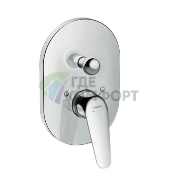 Встраиваемый смеситель для ванны Hansgrohe Novus хром (71047000) - фото 1