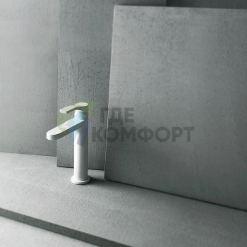 Смеситель для раковины Fantini AL/23 с изливом 120 мм, белый матовый (26 29 B004WF) - фото 1