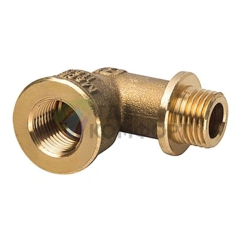 Угольник STOUT с упором внутренняя/наружная резьба 1/4 - фото 1