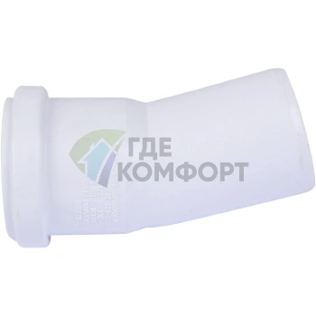 Отвод канализационный Raupiano Plus 50х15° REHAU (РЕХАУ - 11210941002) - фото 4