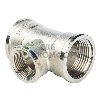 Stout Тройник ВВ переходной никелированный 1X3/4X1 - фото 1