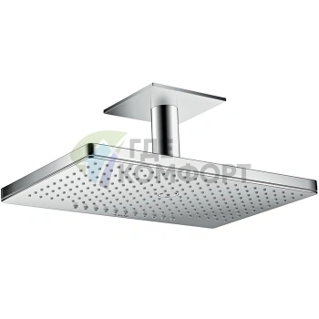 Верхний душ AX 460x300 мм с потолочным держателем, 2 режима струи, хром (35279000) - фото 1