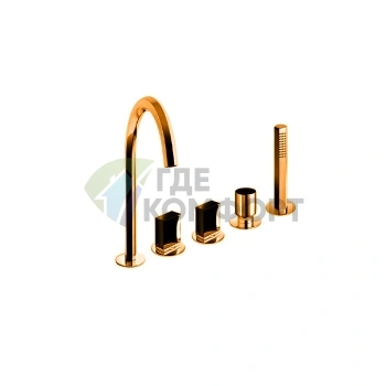 Смеситель для ванны Fantini Venezia с ручным душем, цвет Matt Copper PVD (29 P9 N465S) - фото 1