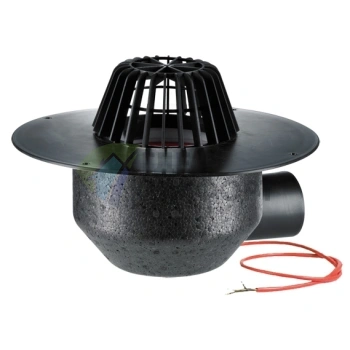 Кровельная воронка HL64.1F с листвоуловителем и электроподогревом