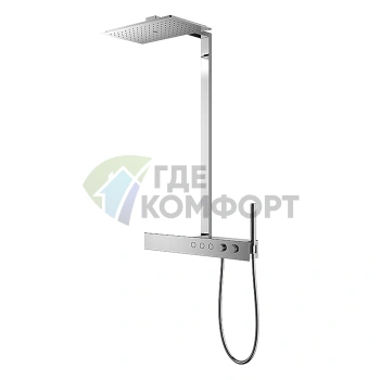 Душевая стойка TOTO Z с термостатом, верхним и ручным душем, хром (TBW05401R) - фото 1