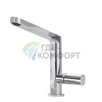 Смеситель для раковины Carlo Frattini Nomos go с вращающимся изливом и донным клапаном (F4161CR) - фото 1