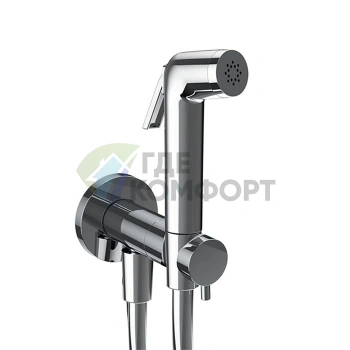 Гигиенический комплект Almar с прогрессивным смесителем и встраиваемой частью в хроме (E136009.CR) - фото 1