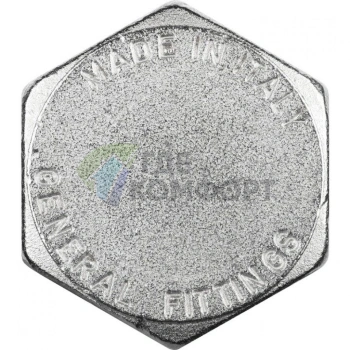 Заглушка STOUT НР 1 наружная резьба никелированная - фото 3