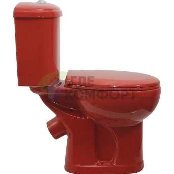 Унитаз-компакт Дора — Оскольская керамика, красный