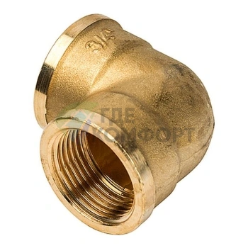 Угольник Stout внутренняя/внутренняя резьба латунный ВВ 3/4 - фото 2