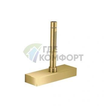 Душевой набор AX Edge для установки на край ванны с функцией 2jet в цвете полированное золото (46470990) - фото 1