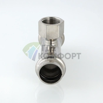 Пресс-тройник с внутренней резьбой 42 х 1/2 х 42 мм из нержавеющей стали VTi.932.I.420442 VALTEC (ВАЛТЕК) - фото 3