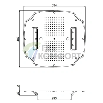 Встраиваемая душевая система Carimali MYDREAM COLONIAL в потолок с 4 режимами воды, 242 форсунками, хром (23076XN-CRX) - фото 2