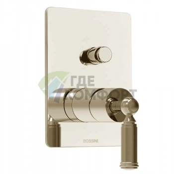 Смеситель для душа Bossini Liberty встраиваемый с 2-позиционным девиатором, матовый никель (Z00066.094) - фото 1