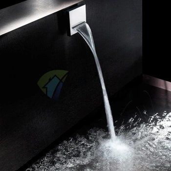 Каскадный излив для ванны Bossini Bocca OLE SQUARE с покрытием хром (E86908.030) - фото 1