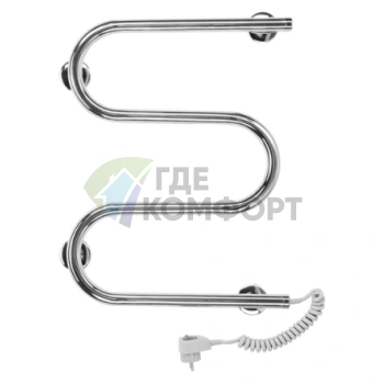 Полотенцесушитель электрический Terminus M-образный 25 ПСЭ 50x50 - фото 1