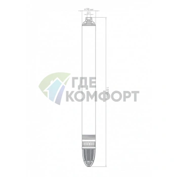 Скважинный насос Джилекс ВОДОМЕТ 110/110, с кабелем (Dzhileks) - фото 2