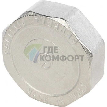 Заглушка STOUT ВР 2 внутренняя резьба никелированная - фото 3