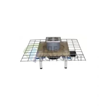 Трап HL510NC с решеткой 115x115 мм-с сифоном-монтажной заглушкой-и горизонтальным выходом DN40/50 - фото 1