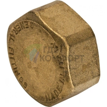 Заглушка STOUT ВР 3/4 внутренняя резьба латунная - фото 4