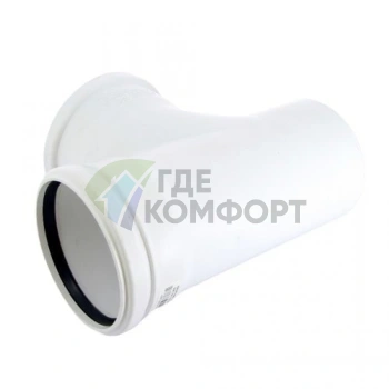 Тройник канализационный Raupiano Plus 110/110х87° REHAU (РЕХАУ - 11230051001) - фото 2