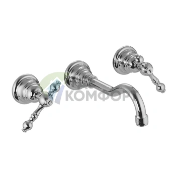 Смеситель для раковины FIMA Carlo Frattini Epoque настенный с донным клапаном (F5051L/5CR) - фото 1