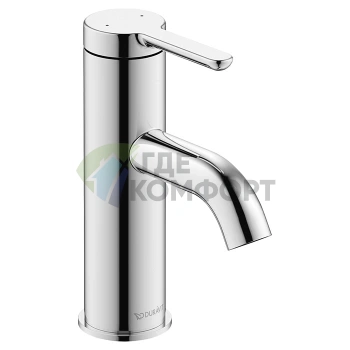 Смеситель для раковины Duravit C.1 однорычажный, на 1 отверстие, хром (C11010002010) - фото 1