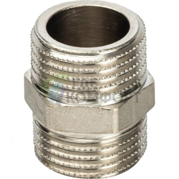 Ниппель STOUT HH 1/2 наружная резьба никелированный - фото 3