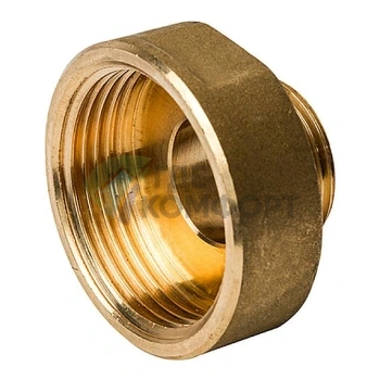 Переходник STOUT ВН 1 x 1/2 внутренняя/наружная резьба латунный - фото 3