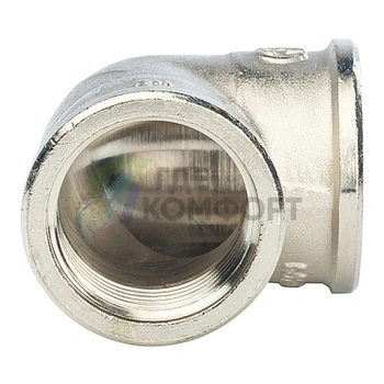 Угольник Stout внутренняя/внутренняя резьба латунный ВВ 1 никелированный - фото 3