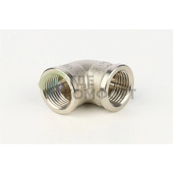 Угольник Stout внутренняя/внутренняя резьба латунный ВВ 1/2 никелированный - фото 3