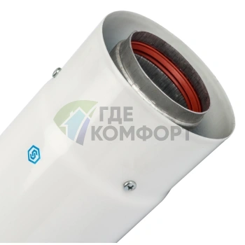 Труба коаксиальная телескопическая Stout DN60/100 470-750 мм п/м SCA-6010-004775 - фото 2