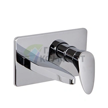 Смеситель для раковины FIMA Carlo Frattini Eclipse настенный с донным клапаном click-clack, хром (F3900X5CR) - фото 1