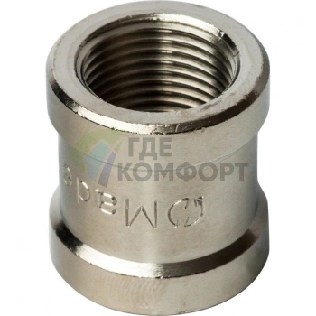 Муфта STOUT ВВ 3/8 внутренняя резьба никелированная - фото 2