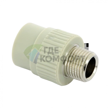 Переходник PPR с наружной резьбой 20x1/2 FV-Plast - фото 1