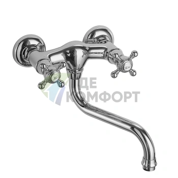Смеситель для кухни Elizabeth FIMA|Carlo Frattini: настенный, с вращающимся изливом, хром (F5086CR) - фото 1