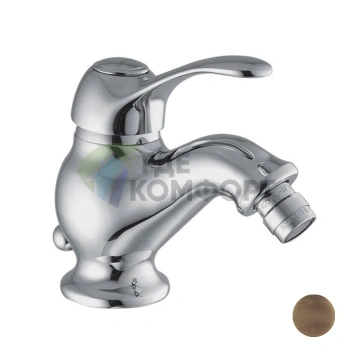 Смеситель для биде FIMA | Carlo Frattini Lamp с донным клапаном, бронза (F3302BR) - фото 1