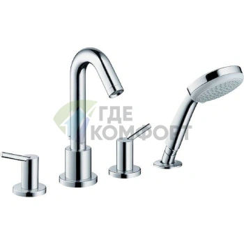 Смеситель Hansgrohe Talis для установки на борт ванны хром